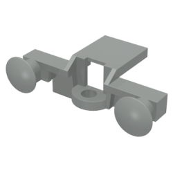 Train Buffer Beam - Light Gray