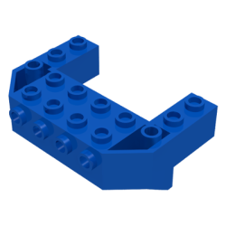 Train Front Sloping Base with 4 Studs - Blue