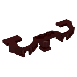 Train Motor 9V Decorative Side with Open Hub Points (fits RC Train Motor) - Stepped Ends - Dark Brown