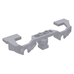 Train Motor 9V Decorative Side with Open Hub Points (fits RC Train Motor) - Stepped Ends - Light Bluish Gray