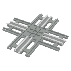 Train, Track 12V Crossing - Light Gray