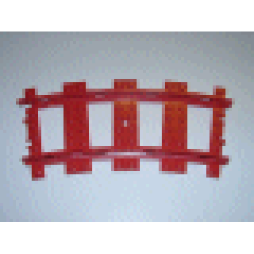Деталь LEGO 2867c01 Train, Track 9V Curve - Red