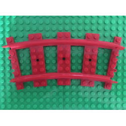 Train, Track Plastic (RC Trains) Curve - Red Train, Track Plastic (RC Trains) Curve - Red