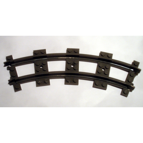 Деталь LEGO 85976 Train, Track Plastic, Narrow, Curve - Black