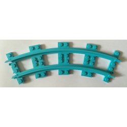 Train, Track Plastic, Narrow, Curve - Medium Azure Train, Track Plastic, Narrow, Curve - Medium Azure