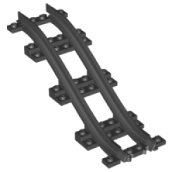 Train, Track Plastic, Narrow, Ramp, 5 Bricks Elevation - Black Train, Track Plastic, Narrow, Ramp, 5 Bricks Elevation - Black