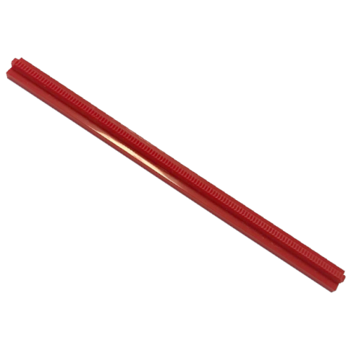 Деталь LEGO 3228c Train, Track Rail Straight 16L (no slots, no tapered ends) - Red