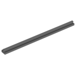 Train, Track Rail Straight 16L (no slots, no tapered ends) - Dark Bluish Gray Train, Track Rail Straight 16L (no slots, no tapered ends) - Dark Bluish Gray
