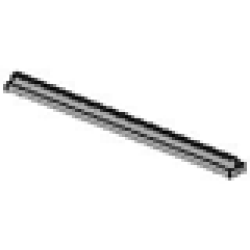Train, Track Rail Straight 16L with Tapered Ends - Light Gray Train, Track Rail Straight 16L with Tapered Ends - Light Gray