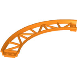 Train, Track Roller Coaster Curve, 90 degrees - Orange Train, Track Roller Coaster Curve, 90 degrees - Orange