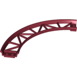 Train, Track Roller Coaster Curve, 90 degrees - Dark Red Train, Track Roller Coaster Curve, 90 degrees - Dark Red