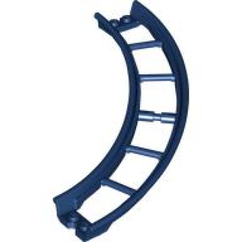 Деталь LEGO 80566 Train, Track Roller Coaster Curve, 90 degrees, 3 Bricks Elevation - Dark Blue