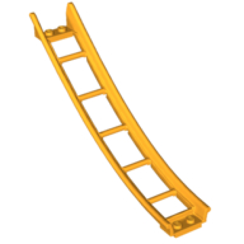 Деталь LEGO 26559 Train, Track Roller Coaster Ramp Large Lower Part, 6 Bricks Elevation - Bright Light Orange