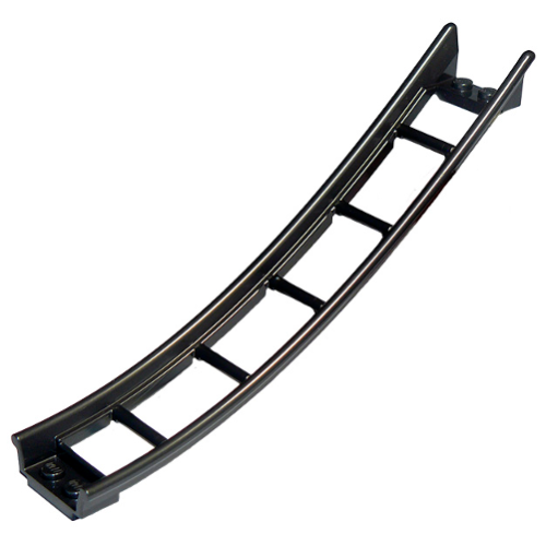 Деталь LEGO 26559 Train, Track Roller Coaster Ramp Large Lower Part, 6 Bricks Elevation - Pearl Dark Gray