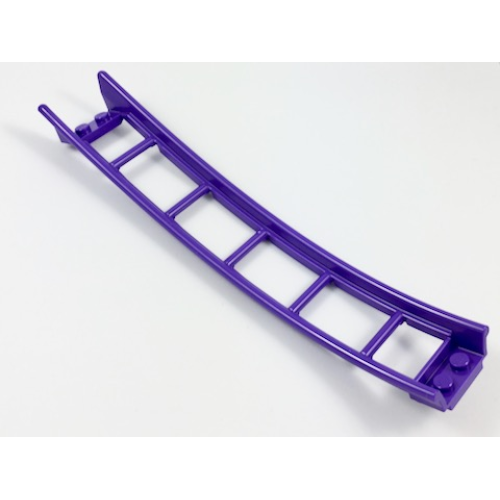 Деталь LEGO 26559 Train, Track Roller Coaster Ramp Large Lower Part, 6 Bricks Elevation - Dark Purple
