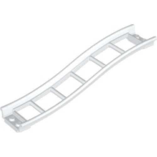 Деталь LEGO 34738 Train, Track Roller Coaster Ramp Small, 3 Bricks Elevation - White