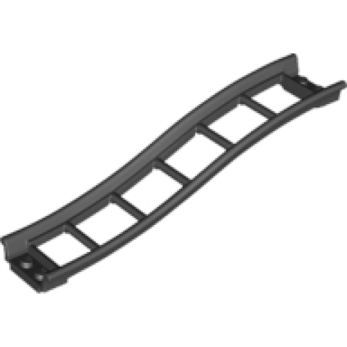 Деталь LEGO 34738 Train, Track Roller Coaster Ramp Small, 3 Bricks Elevation - Black