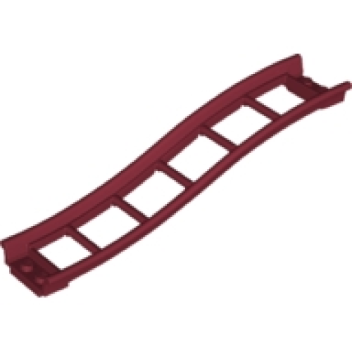 Деталь LEGO 34738 Train, Track Roller Coaster Ramp Small, 3 Bricks Elevation - Dark Red