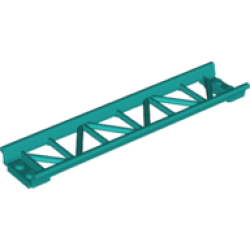 Train, Track Roller Coaster Straight 16L - Dark Turquoise