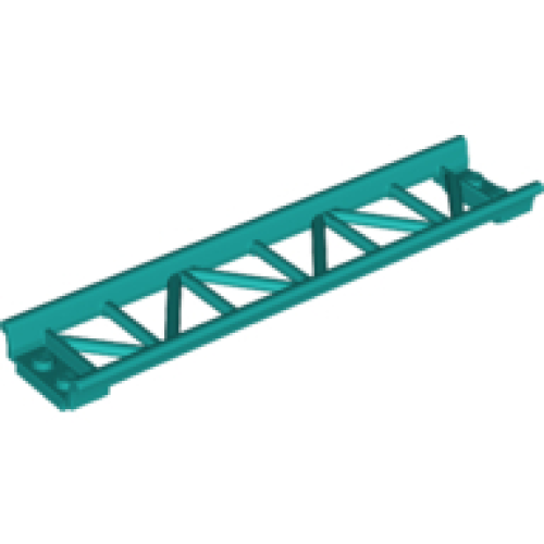 Деталь LEGO 25059 Train, Track Roller Coaster Straight 16L - Dark Turquoise