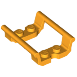 Train, Track Roller Coaster Straight 4L - Bright Light Orange