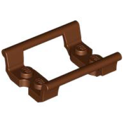 Train, Track Roller Coaster Straight 4L - Reddish Brown