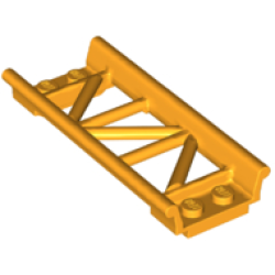 Train, Track Roller Coaster Straight 8L - Bright Light Orange