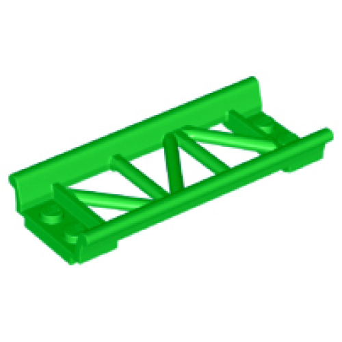 Деталь LEGO 26022 Train, Track Roller Coaster Straight 8L - Bright Green