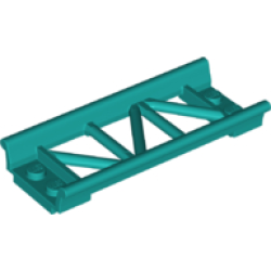 Train, Track Roller Coaster Straight 8L - Dark Turquoise