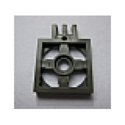 Turntable 2 x 2 Plate with Hinge with 3 Fingers, Base - Dark Gray Turntable 2 x 2 Plate with Hinge with 3 Fingers, Base - Dark Gray