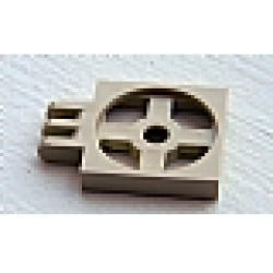Turntable 2 x 2 Plate with Hinge with 3 Fingers, Base - Tan Turntable 2 x 2 Plate with Hinge with 3 Fingers, Base - Tan