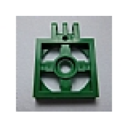 Turntable 2 x 2 Plate with Hinge with 3 Fingers, Base - Green Turntable 2 x 2 Plate with Hinge with 3 Fingers, Base - Green