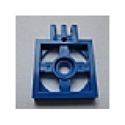Turntable 2 x 2 Plate with Hinge with 3 Fingers, Base - Blue Turntable 2 x 2 Plate with Hinge with 3 Fingers, Base - Blue