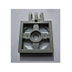 Turntable 2 x 2 Plate with Hinge with 3 Fingers, Base - Light Gray Turntable 2 x 2 Plate with Hinge with 3 Fingers, Base - Light Gray