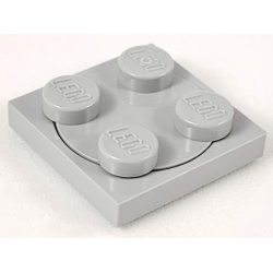 Turntable 2 x 2 Plate with Light Bluish Gray Top (3680 / 3679) - Light Bluish Gray Turntable 2 x 2 Plate with Light Bluish Gray Top (3680 / 3679) - Light Bluish Gray