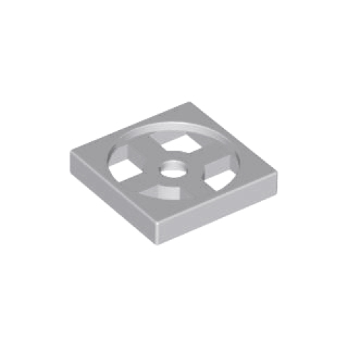 Деталь LEGO 3680 Turntable 2 x 2 Plate, Base - Light Bluish Gray