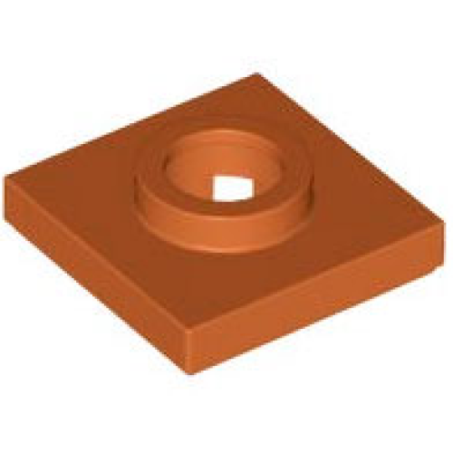 Деталь LEGO 27448 Turntable 2 x 2 Square Base - Dark Orange