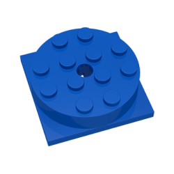 Turntable 4 x 4 Square Base with (Same Color) Top (3403 / 3404) - Blue Turntable 4 x 4 Square Base with (Same Color) Top (3403 / 3404) - Blue