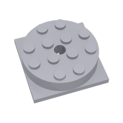 Turntable 4 x 4 Square Base with (Same Color) Top (3403 / 3404) - Light Bluish Gray Turntable 4 x 4 Square Base with (Same Color) Top (3403 / 3404) - Light Bluish Gray