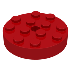 Turntable 4 x 4 Top - Red Turntable 4 x 4 Top - Red