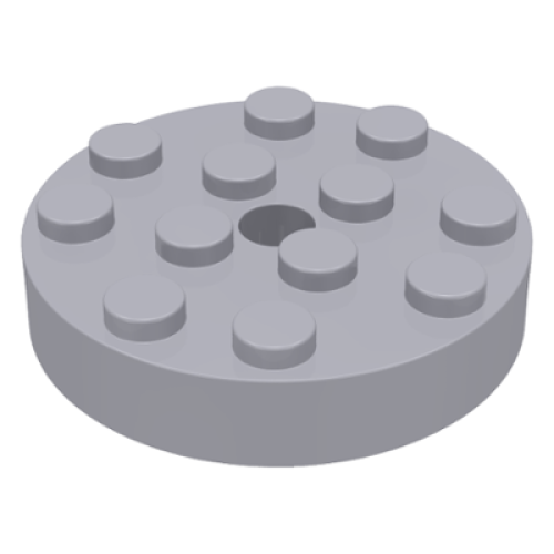 Деталь LEGO 3404 Turntable 4 x 4 Top - Light Bluish Gray