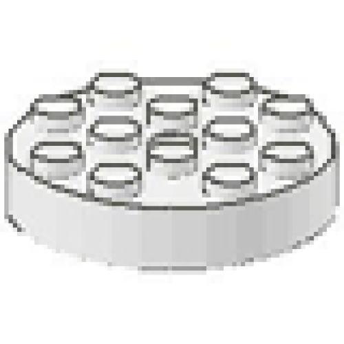 Деталь LEGO 30658 Turntable 4 x 4 Top, Locking - White