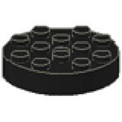 Turntable 4 x 4 Top, Locking - Black Turntable 4 x 4 Top, Locking - Black