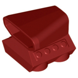 Vehicle, Air Scoop Engine Top 2 x 2 - Dark Red Vehicle, Air Scoop Engine Top 2 x 2 - Dark Red