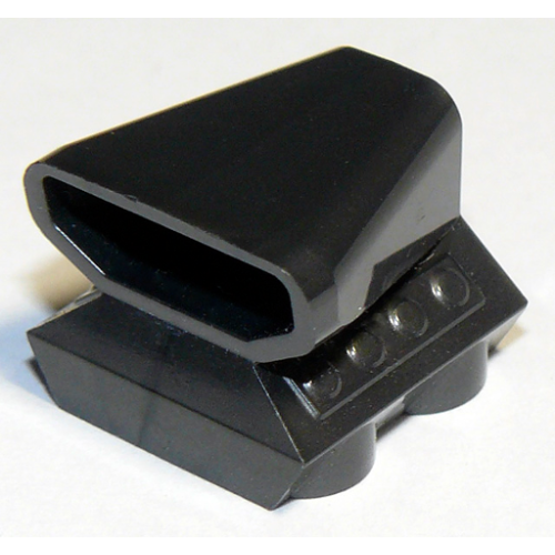 Деталь LEGO 50943 Vehicle, Air Scoop Engine Top 2 x 2 - Pearl Dark Gray