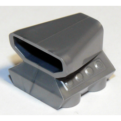 Vehicle, Air Scoop Engine Top 2 x 2 - Flat Silver Vehicle, Air Scoop Engine Top 2 x 2 - Flat Silver