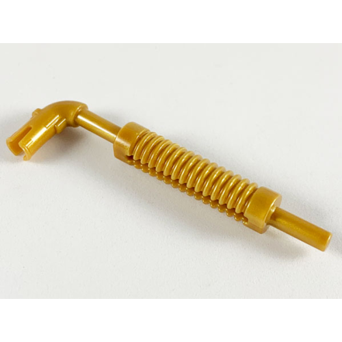 Деталь LEGO 14682 Vehicle, Exhaust Pipe with Technic Pin, Flat End and Pin with Round Hole - Pearl Gold