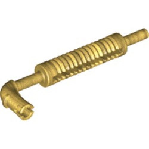 Деталь LEGO 65571 Vehicle, Exhaust Pipe with Technic Pin, Flat End with Squared Pin Hole - Pearl Gold