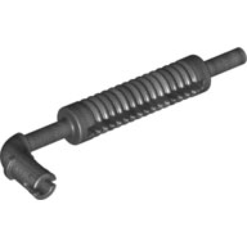 Деталь LEGO 65571 Vehicle, Exhaust Pipe with Technic Pin, Flat End with Squared Pin Hole - Pearl Dark Gray