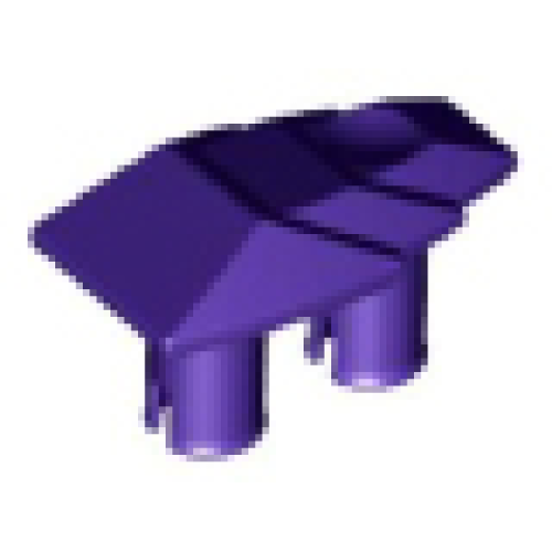 Деталь LEGO 47501 Vehicle, Fairing 1 x 2 Stepped with Two Pins - Dark Purple